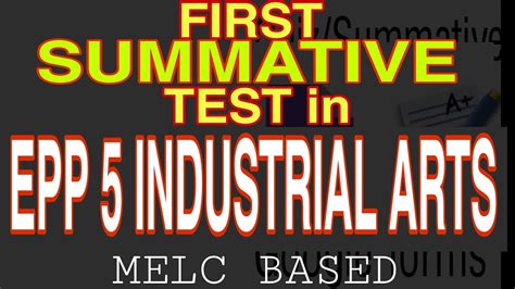 EPP 5 (Industrial Arts) .